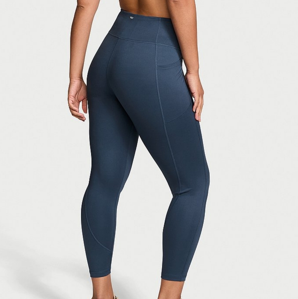 VSX Essential High-Rise Pocket Legging Velvet Morning Blue Sz XS Short